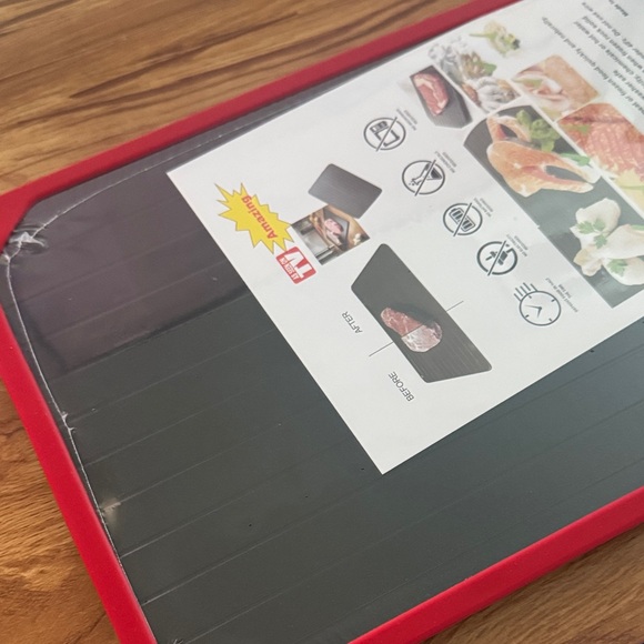 Red Defrosting Tray - Picture 3 of 5